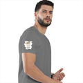 Personalized Male Classic Crew T-Shirt - Graphic with Custom Name -DTF Print - Charcoal Melange image 28