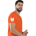 Personalized Male Classic Crew T-Shirt - Graphic with Custom Name -DTF Print - Orange image 30