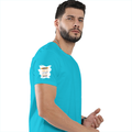 Personalized Male Classic Crew T-Shirt - Graphic with Custom Name -DTF Print - SkyBlue image 29
