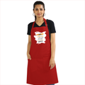 Personalized Apron - Graphic with Custom Name -DTG Print - Red image 3