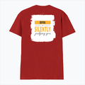 Personalized Male V Neck T-Shirt - Typographic with Custom Name -DTG Print - Red image 10