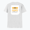 Personalized Male V Neck T-Shirt - Typographic with Custom Name -DTG Print - White image 6