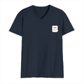 Personalized Male V Neck T-Shirt - Typographic with Custom Name -DTG Print - Navy Blue image 12
