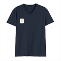 Personalized Male V Neck T-Shirt - Typographic with Custom Name -DTG Print - Navy Blue image 17