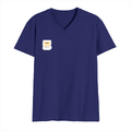 Personalized Male V Neck T-Shirt - Typographic with Custom Name -DTG Print - Royal Blue image 19