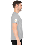 Personalized Male V Neck T-Shirt - Typographic with Custom Name -DTG Print - Grey Melange image 23