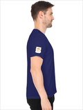 Personalized Male V Neck T-Shirt - Typographic with Custom Name -DTG Print - Royal Blue image 24