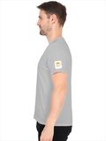 Personalized Male V Neck T-Shirt - Typographic with Custom Name -DTG Print - Grey Melange image 28