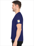 Personalized Male V Neck T-Shirt - Typographic with Custom Name -DTG Print - Royal Blue image 29