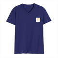Personalized Male V Neck T-Shirt - Typographic with Custom Name -DTF Print - Royal Blue image 14