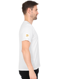 Personalized Male V Neck T-Shirt - Typographic with Custom Name -DTF Print - White image 21