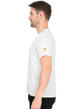 Personalized Male V Neck T-Shirt - Typographic with Custom Name -DTF Print - White image 26