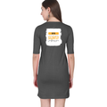 Personalized Female T-Shirt Dress - Typographic with Custom Name -DTG Print - Black image 7