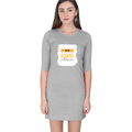 Personalized Female T-Shirt Dress - Typographic with Custom Name -DTF Print
