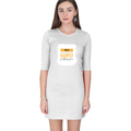 Personalized Female T-Shirt Dress - Typographic with Custom Name -DTF Print