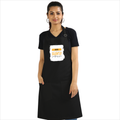 Personalized Apron - Typographic with Custom Name -DTG Print - Black image 2
