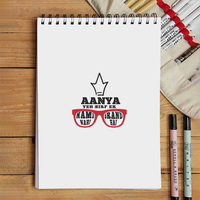 Personalized Sketchbook - Notebook with Custom Name