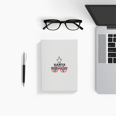 Personalized Notebook - Stationery with Custom Name - White image 1
