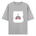Personalized Oversized Classic T-Shirt - Apparel with Custom Name -DTG Print - Grey Melange image 2