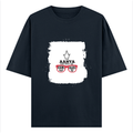 Personalized Oversized Classic T-Shirt - Apparel with Custom Name -DTF Print - Navy Blue image 1