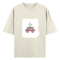 Personalized Oversized Classic T-Shirt - Apparel with Custom Name -DTF Print - Off White image 5