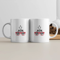 Personalized White Coffee Mug - Drinkware with Custom Name