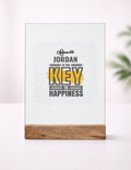 Personalized Acrylic Frame With Stand - Typographic with Custom Name -UV Print image 2