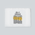 Personalized Placemat - Typographic with Custom Name - White image 2