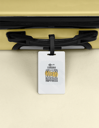 Personalized Luggage Tag - Typographic with Custom Name