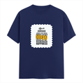 Personalized Male Classic Crew T-Shirt - Typographic with Custom Name -DTG Print - Royal Blue image 2