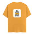 Personalized Male Classic Crew T-Shirt - Typographic with Custom Name -DTG Print - Golden Yellow image 8