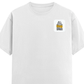 Personalized Male Classic Crew T-Shirt - Typographic with Custom Name -DTG Print - White image 11