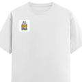 Personalized Male Classic Crew T-Shirt - Typographic with Custom Name -DTG Print - White image 16