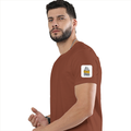 Personalized Male Classic Crew T-Shirt - Typographic with Custom Name -DTG Print - Copper image 25
