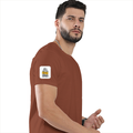 Personalized Male Classic Crew T-Shirt - Typographic with Custom Name -DTG Print - Copper image 30