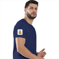 Personalized Male Classic Crew T-Shirt - Typographic with Custom Name -DTG Print - Royal Blue image 27