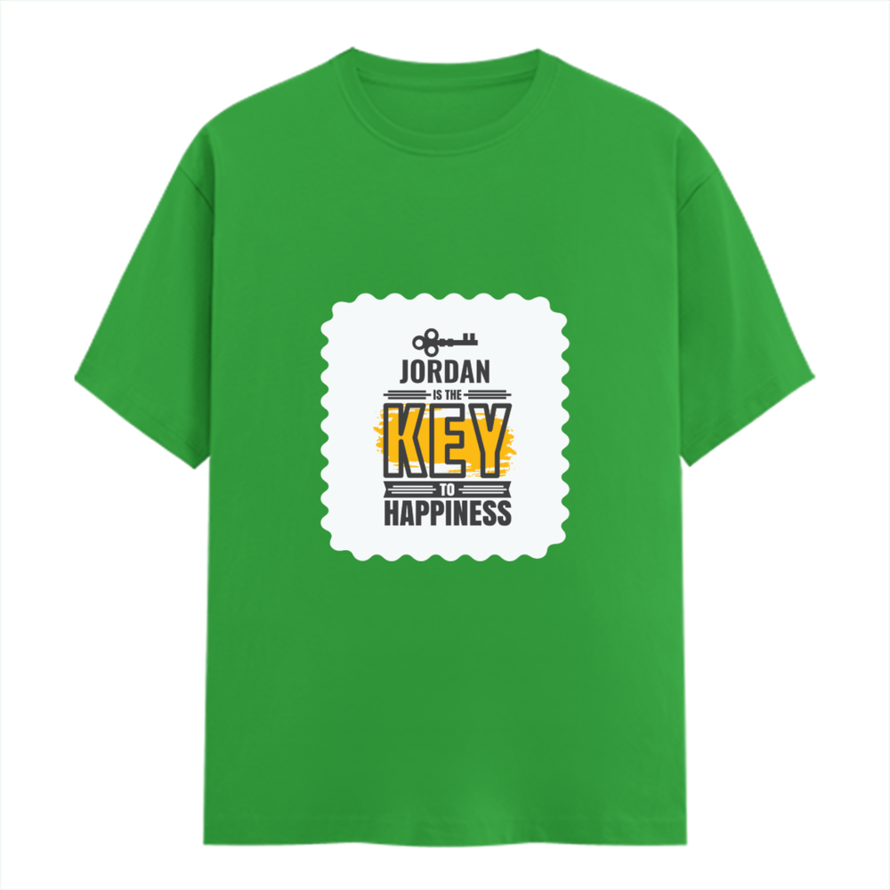 Personalized Female Classic Crew T-Shirt - Typographic with Custom Name -DTG Print - Flag Green image 3