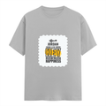 Personalized Female Classic Crew T-Shirt - Typographic with Custom Name -DTG Print - Grey Melange image 1