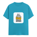 Personalized Female Classic Crew T-Shirt - Typographic with Custom Name -DTG Print - SkyBlue image 2