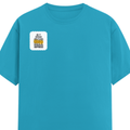Personalized Female Classic Crew T-Shirt - Typographic with Custom Name -DTG Print - SkyBlue image 17