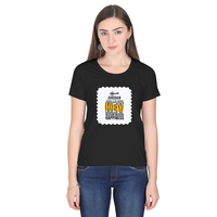 Personalized Female Classic Crew T-Shirt - Typographic with Custom Name -DTF Print