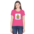 Personalized Female Classic Crew T-Shirt - Typographic with Custom Name -DTF Print - Pink image 4