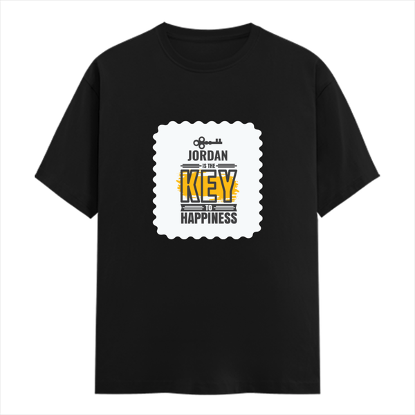 Personalized Male Classic Crew T-Shirt - Typographic with Custom Name -DTF Print