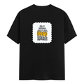 Personalized Male Classic Crew T-Shirt - Typographic with Custom Name -DTF Print - Black image 6