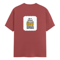 Personalized Male Classic Crew T-Shirt - Typographic with Custom Name -DTF Print - Coral image 9