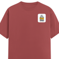 Personalized Male Classic Crew T-Shirt - Typographic with Custom Name -DTF Print - Coral image 14
