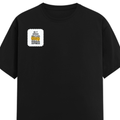 Personalized Male Classic Crew T-Shirt - Typographic with Custom Name -DTF Print - Black image 16