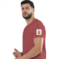 Personalized Male Classic Crew T-Shirt - Typographic with Custom Name -DTF Print - Coral image 24