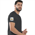 Personalized Male Classic Crew T-Shirt - Typographic with Custom Name -DTF Print - Steel Grey image 27