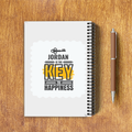 Personalized NotePad - Typographic with Custom Name - White image 2